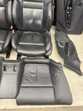 06-10 BMW E64 M6 Front Rear Seats Door Panels Leather Merino Seats Set Black Oem