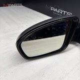 13-16 BMW F10 M5 LEFT DRIVER SIDE MIRROR NO CAMERA SAPPHIRE BLACK OEM