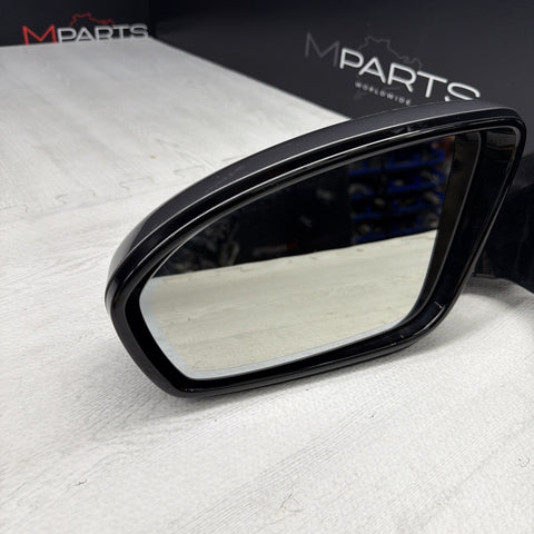 13-16 BMW F10 M5 LEFT DRIVER SIDE MIRROR NO CAMERA SAPPHIRE BLACK OEM