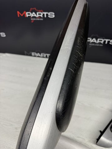 01-06 BMW E46 M3 Coupe Interior Armrests Trim Set Brushed Aluminum *Tab