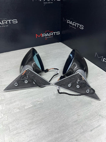 01-06 BMW E46 M3 Side View Door Mirrors Pair Titan Silver