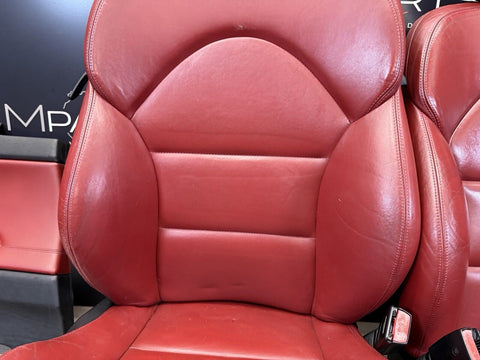 01-06 BMW E46 M3 Coupe Interior Front & Rear Seats Complete Imola Red