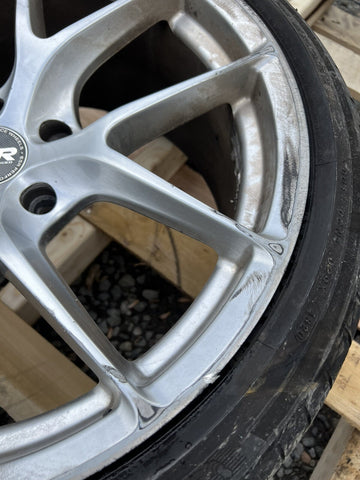 ESR RF2 19x9.5 ET35 5x120 HB 72.56 Silver Wheel Rim