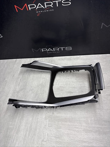 BMW G06 X6 F96 X6M Cup Holder Center Console Drink Holder 5A34FD9 Carbon Fiber