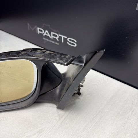 08-13 BMW E92 E93 M3 Left Heated Fold Mirror Assembly Matte Black *Notes*