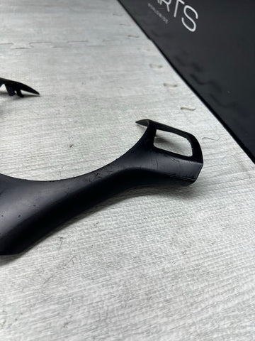 08-13 BMW E90 E92 E93 M3 Lower Steering Wheel Trim Cover Plate Black