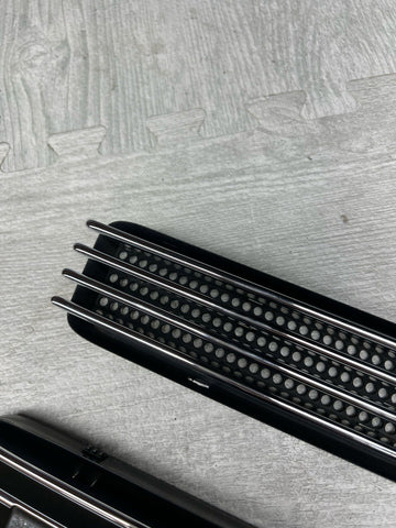 01-06 BMW E46 M3 Left Right Fender Vent Grilles Grills Trims Chrome Genuine OEM