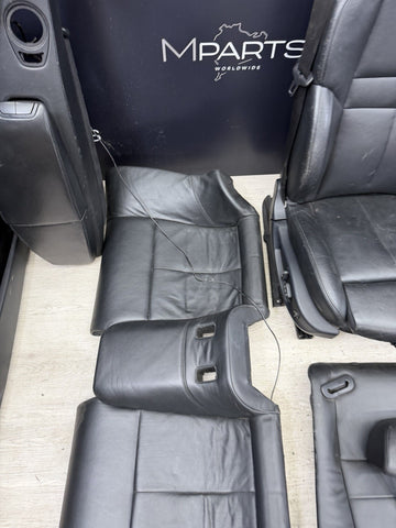 MBMW E64 M6 08-10 CONVERTIBLE FRONT REAR LEATHER SPORT SEAT BLACK DOOR CARDS