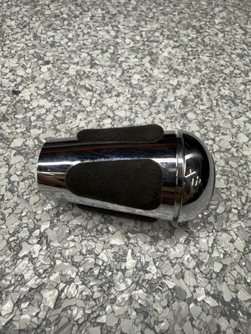 2004-2006 BMW E46 M3 SMG GEAR SHIFT KNOB NAPPA BLACK LEATHER / CHROME OEM