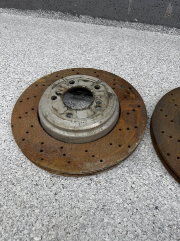 08-13 BMW E90 E92 E93 M3 Rear Brakes Rotors 2283803 2283804