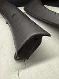 BMW 01-06 E46 325 330 M3 OEM Convertible Rear Top Lateral Trims Panels Black