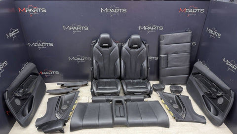 15-20 BMW F83 M4 Convertible Interior Seats & Panels Leather Black *Notes*
