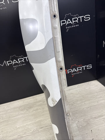 01-06 BMW E46 M3 Driver Left Fender Alpine White Camouflage Wrap