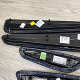 01-06 BMW E46 M3 Convertible Door Upper Arm Rest Armrest Pads Black *Notes*