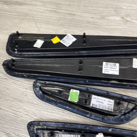 01-06 BMW E46 M3 Convertible Door Upper Arm Rest Armrest Pads Black *Notes*