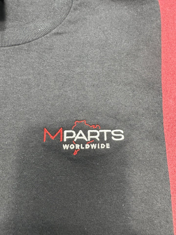 Mpartsworldwide Classic  Tee T Shirt T-Shirt 2025 Black Company Design Large L