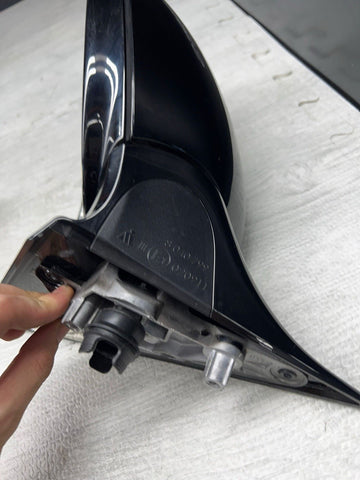 08-13 BMW E92 E93 M3 Folding Mirrors Gloss Black Trims + Glass / Black Covers