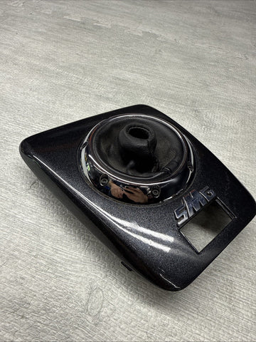 01-06 BMW E46 M3 Center Dome SMG Shift Plate Dark Grey Metallic