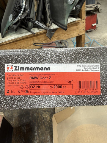 NEW Zimmerman 06-13 BMW E90 E92 E93 328i 335i Brake Discs Rotors Pads Sensors
