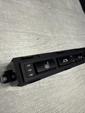 01-06 BMW E46 M3 Convertible Heated Seat Buttons Tray Panel Switches