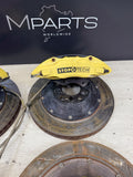 01-06 BMW E46 M3 Stoptech ST60 ST40 Big Brake Kit Yellow Calipers Rotors Set
