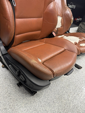 01-06 BMW E46 M3 Convertible Interior Front Heated Seats Cinnamon