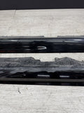 01-06 BMW E46 M3 Rocker Panel Side Skirts OEM Carbon Black *Scratches*