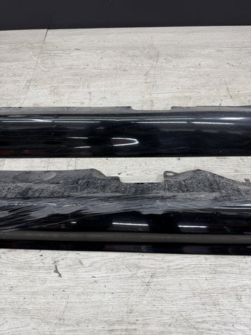 01-06 BMW E46 M3 Rocker Panel Side Skirts OEM Carbon Black *Scratches*