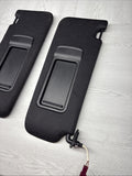 08-13 OEM BMW E92 328 335 M3 Coupe Sun Visors Black Felt