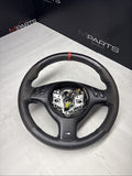 BMW Steering Wheel 01-06 E46 M3 Manual Custom Wrapped Red Stripe