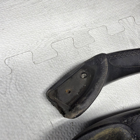 96-02 BMW Z3M Front Passenger Driver Door Card Handles Arm Trims Leather Black