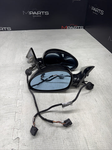 01-06 BMW E46 M3 Side View Door Mirrors Pair Painted Carbon Black *Notes*
