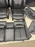 MBMW E64 M6 08-10 CONVERTIBLE FRONT REAR LEATHER SPORT SEAT BLACK DOOR CARDS