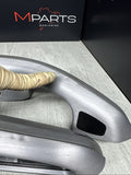 01-06 BMW E46 M3 Convertible Interior Armrests Trim Set Brushed Aluminum *Notes*