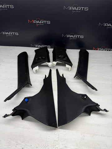 BMW F82 F32 M4 15-20 Coupe ABC Pillars Panels Roof Trim BLACK OEM