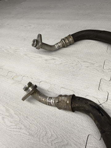 06-10 BMW E60 E63 E64 M5 M6 V10 S85 Engine Motor Oil Cooler Lines Hoses Pair