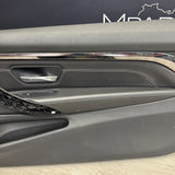 15-20 BMW F82 F83 M4 S55 Front Right Passenger Black Leather Door Card Panel