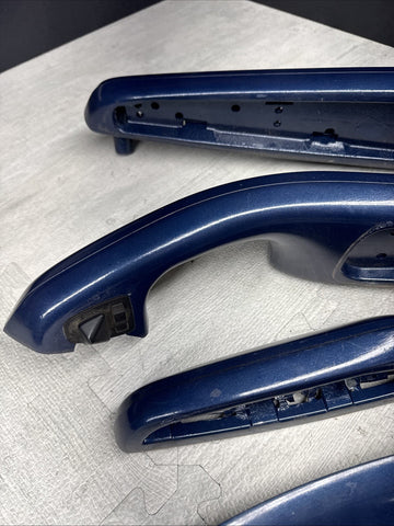 01-06 BMW E46 M3 Convertible Interior Armrests Trim Set Painted Blue