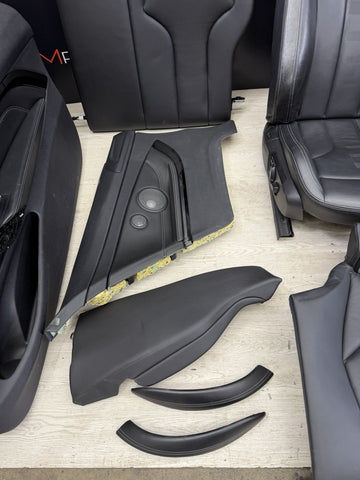 BMW F82 M4 15-20 Merino Black Leather Front Seats Rear Seats Door Cards