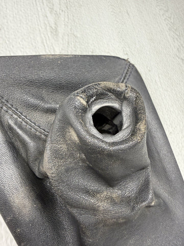 BMW E46 323 325 330 M3 Leather Shift Shifter Tri Stitch Boot Cover + Ring