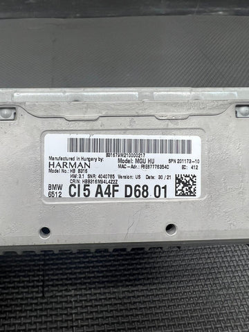 18-23 BMW G80 G82 G83 330 430 840 X3 X4 X5 X6 X7 Head Unit High 65125A4FD68 OEM
