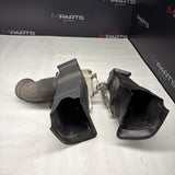 BMW E46 M3 OEM (2001-2006) BRAKE AIR INLET DUCTS + BRACKETS PAIR *2 BROKEN TABS*