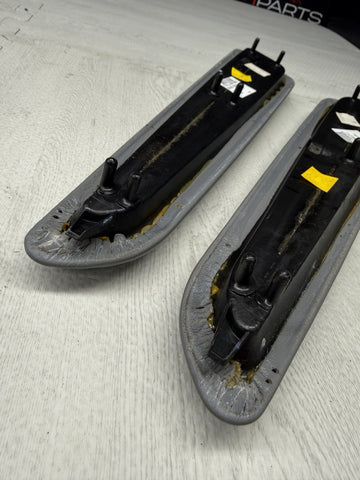 01-06 BMW E46 M3 Convertible Door Arm Rest Armrest Pads Grey