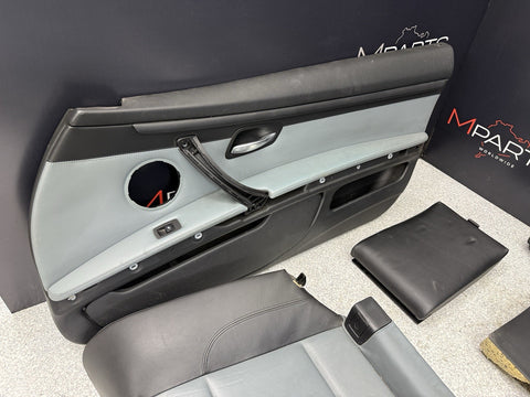 08-13 BMW E93 M3 Convertible Complete Interior Seats Black Silverstone Novillo