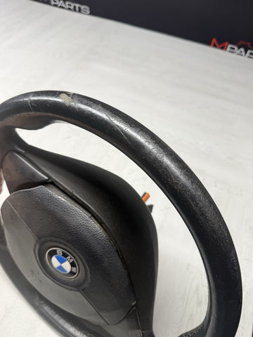 95-02 BMW E36 M3 Z3 M Z3M Steering Wheel Black 3 Spoke 32342229487