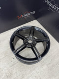 Porsche Taycan 96795 66158 OEM Wheel Rim 21x9.5 Front Gloss Black *Curbed