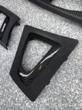 13-18 BMW F30 330 335 F80 M3 FRONT DASH CENTER CONSOLE DOOR TRIMS PANELS