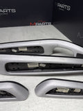 01-06 BMW E46 M3 Brushed Aluminum/Black Door Trim Armrests Front Rear *Notes*