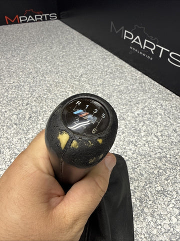 08-13 BMW E90 E92 E93 M3 Leather Shifter Shift Gear Knob 6 Speed Genuine