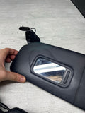 BMW E64 M6 Convertible OEM Sunvisors Sun Visors Black Leather Pair